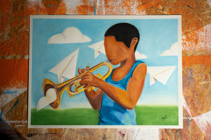 Little Boy Blue Print