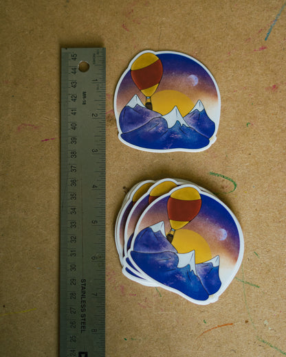 The Hicons Mountain Range 3" Sticker