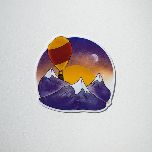 The Hicons Mountain Range 3" Sticker
